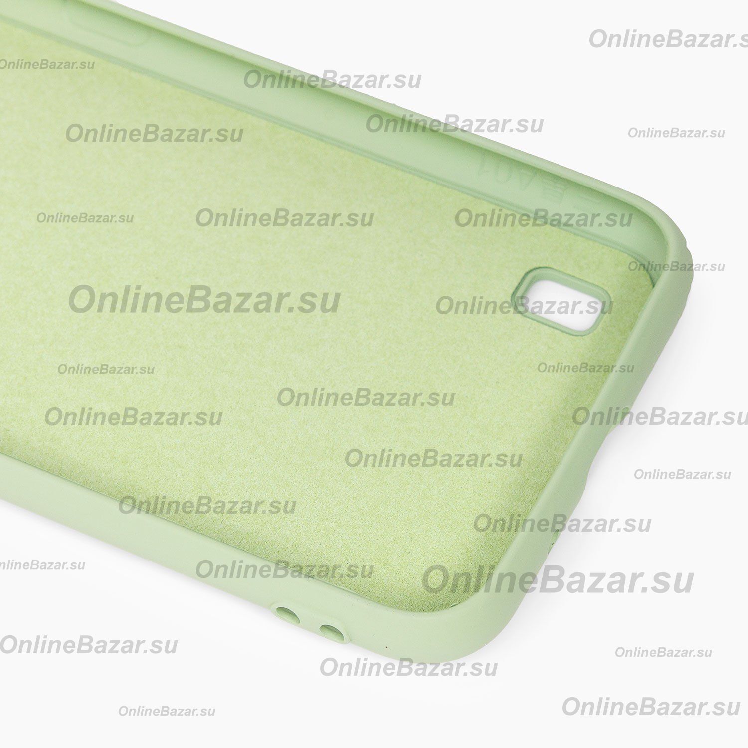 Чехол для Samsung SM-M015F (Galaxy M01) силиконовый Soft Touch 4 <светло-зеленый> ― OnlineBazar.su