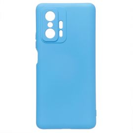 Чехол для Xiaomi 11T Pro силиконовый Soft Touch 4 <голубой>