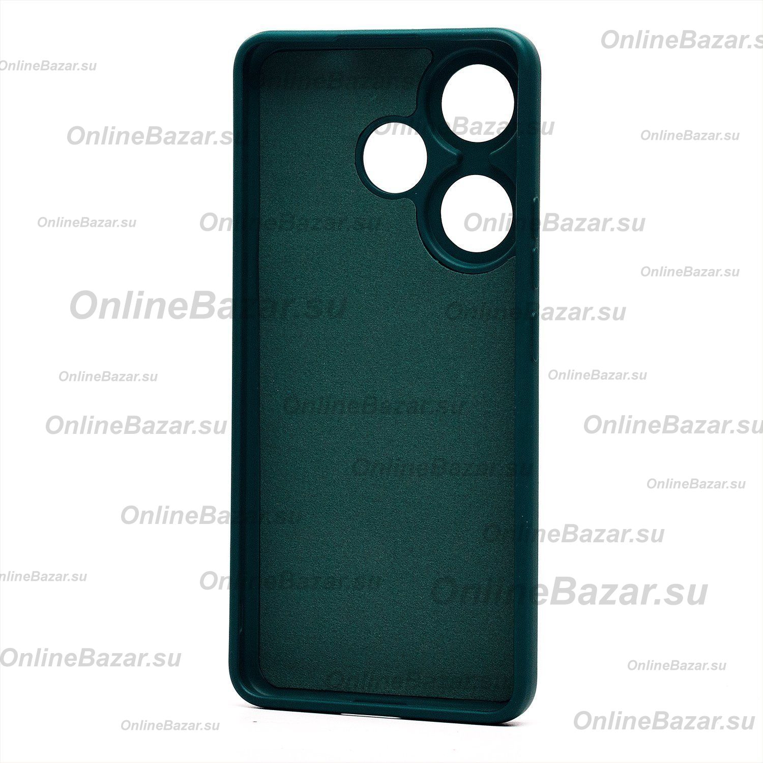 Чехол для Xiaomi Poco F6 силиконовый Soft Touch 4 <темно-зеленый> ― OnlineBazar.su