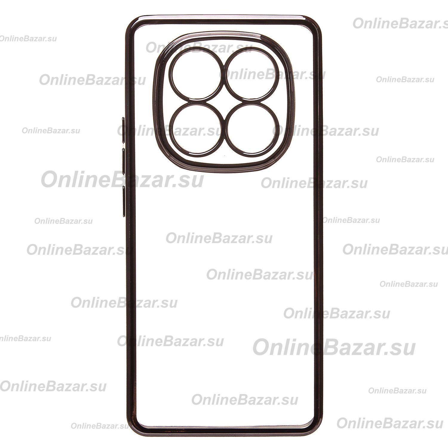 Чехол для Xiaomi Poco X7 силиконовый ультратонкий Pilot <черный> ― OnlineBazar.su