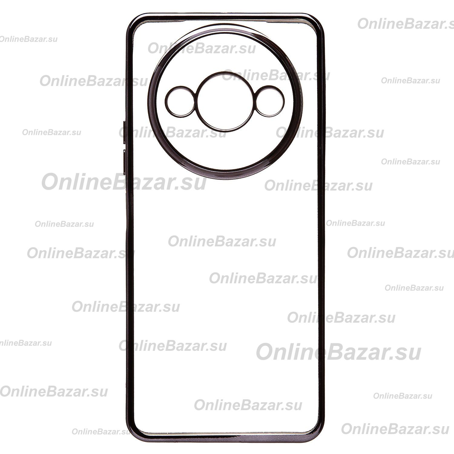 Чехол для Xiaomi Redmi A3 силиконовый ультратонкий Pilot <черный> ― OnlineBazar.su