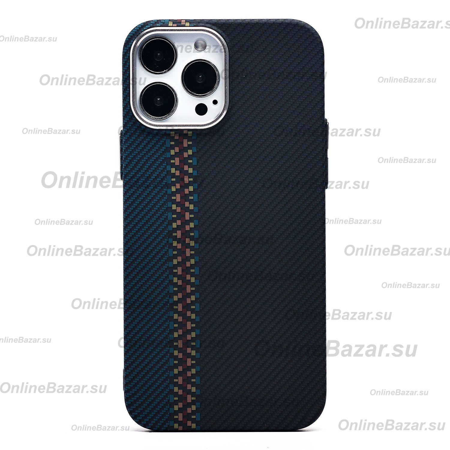 Чехол для Apple iPhone 13 Pro Max пластиковый Luxo Carbon (рис. 121) ― OnlineBazar.su