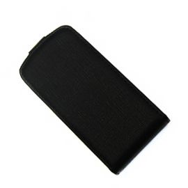 Чехол для Nokia 600 флип кожзам №3 <черный>