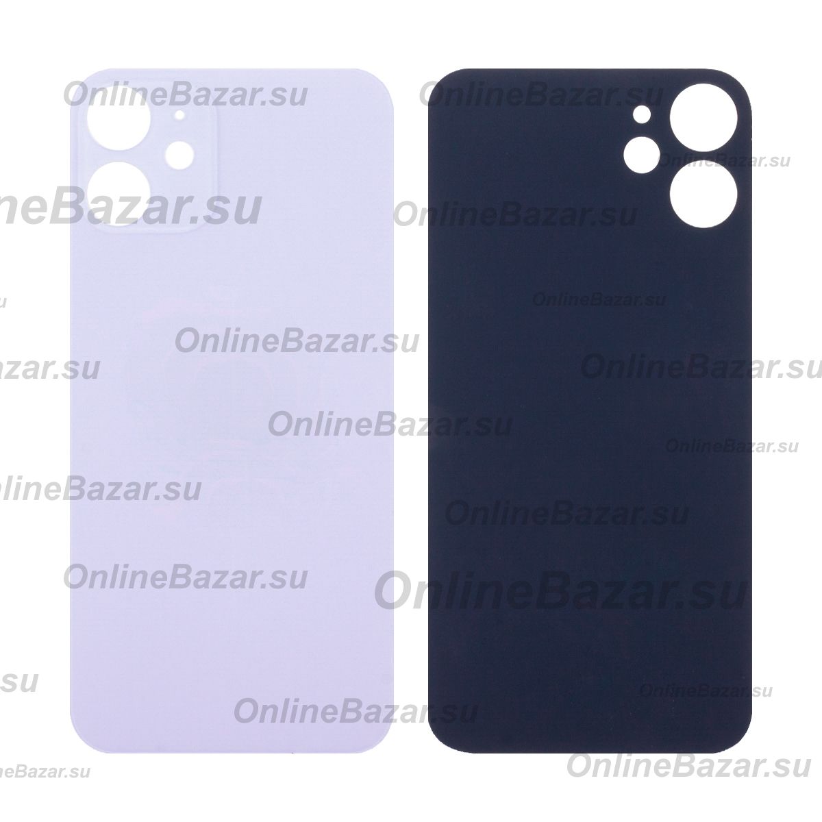 Задняя крышка для Apple iPhone 12 mini (широкий вырез под камеру) <фиолетовый> ― OnlineBazar.su