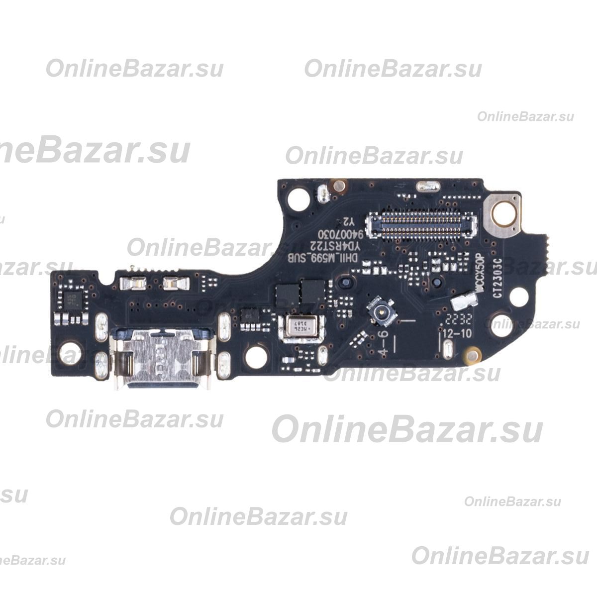 Плата нижняя для Huawei CTR-LX1 на системный разъем, разъем Sim-карты и микрофон ― OnlineBazar.su