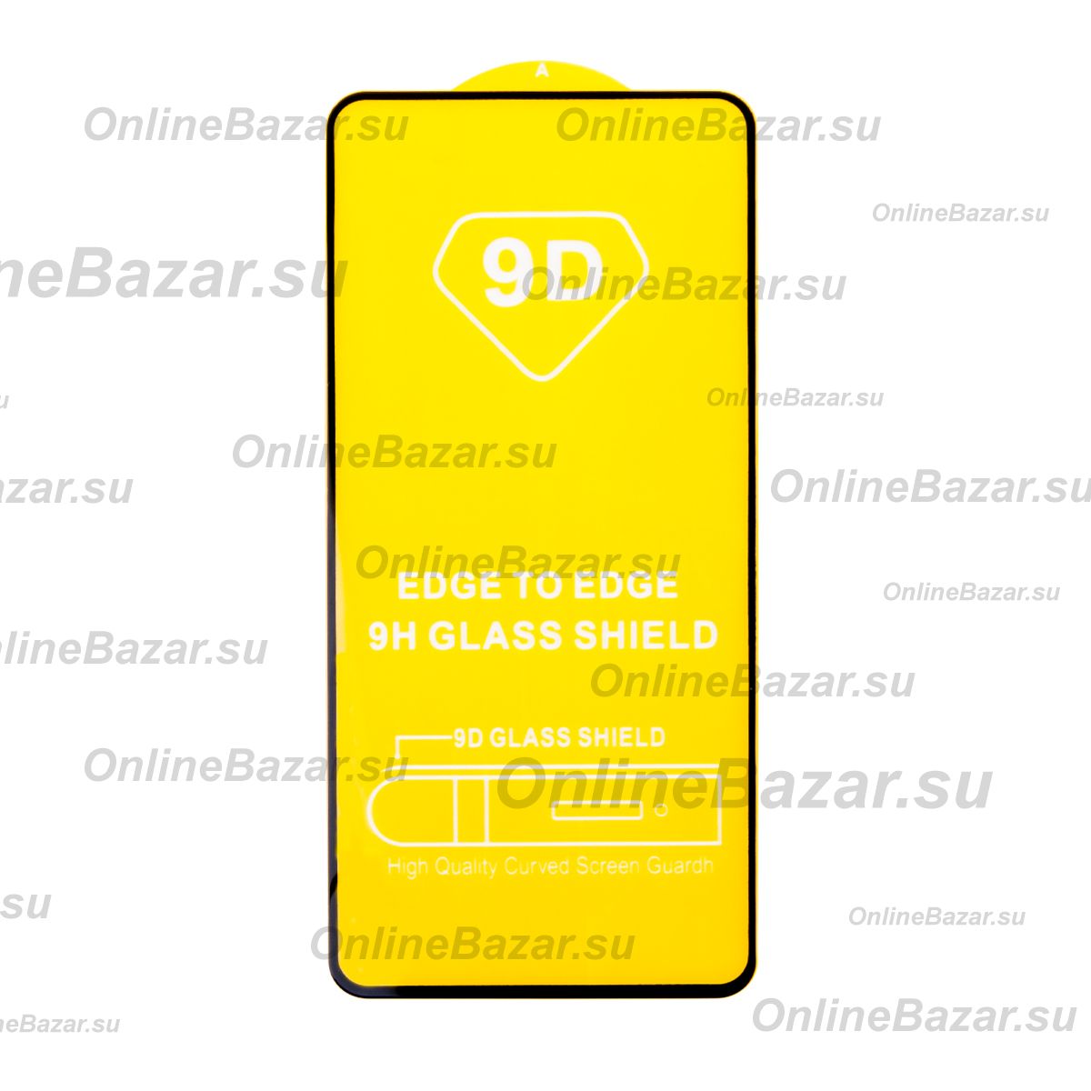 Защитное стекло для Infinix Note 12 VIP (X672) (2.5D/полная наклейка) <черный> ― OnlineBazar.su