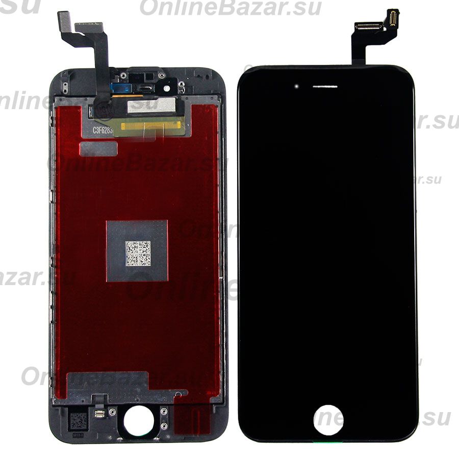 Дисплей для Apple iPhone 6s модуль в сборе с тачскрином <черный> (супер премиум) ― OnlineBazar.su