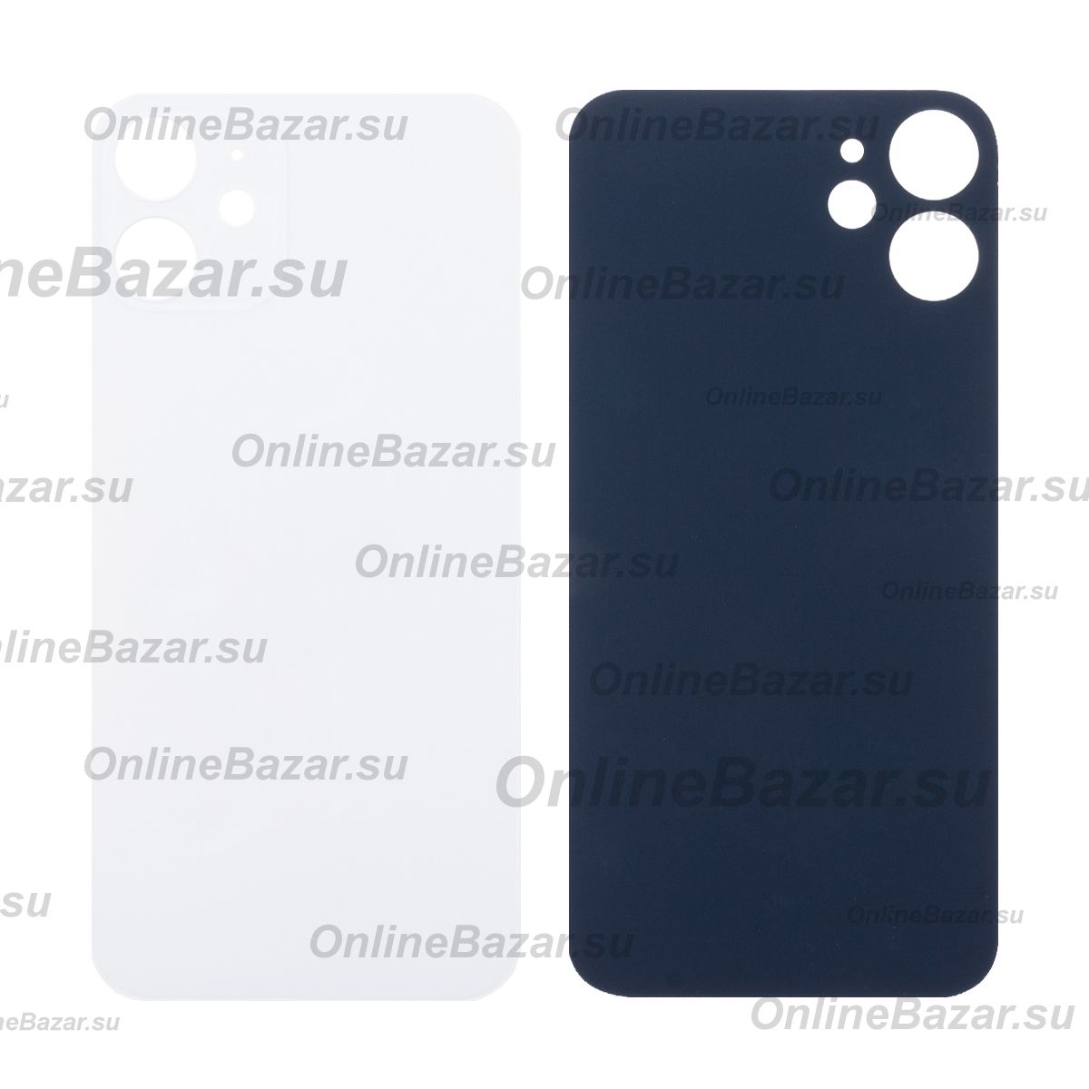 Задняя крышка для Apple iPhone 12 mini (широкий вырез под камеру) <белый> ― OnlineBazar.su