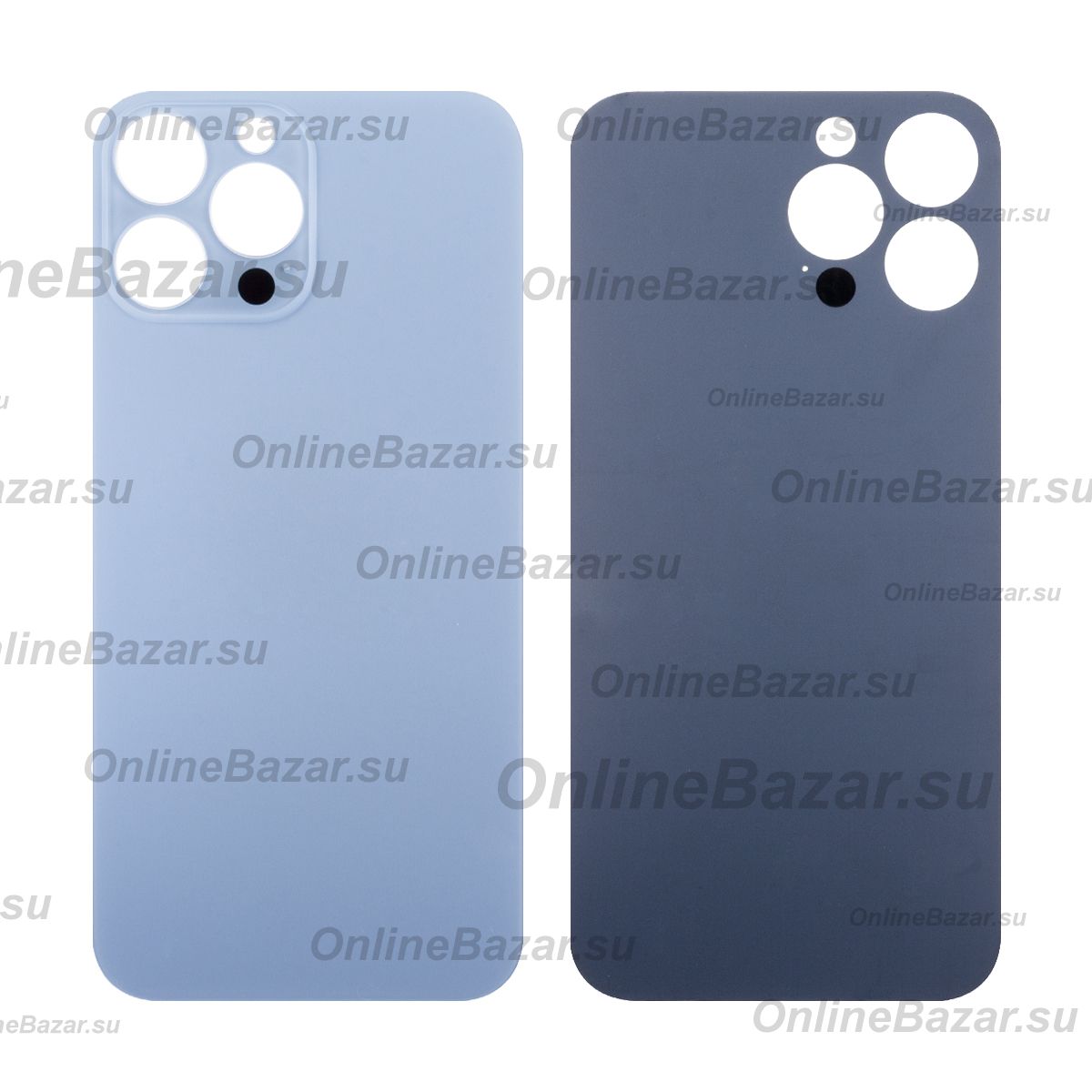Задняя крышка для Apple iPhone 13 Pro Max (широкий вырез под камеру) <голубой> ― OnlineBazar.su