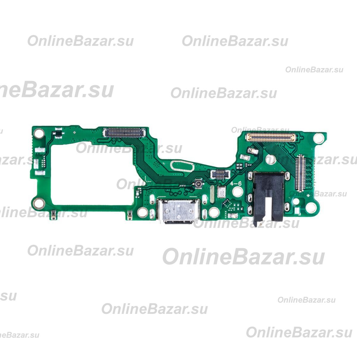 Плата нижняя для Oppo A74 на системный разъем, разъем гарнитуры и микрофон ― OnlineBazar.su