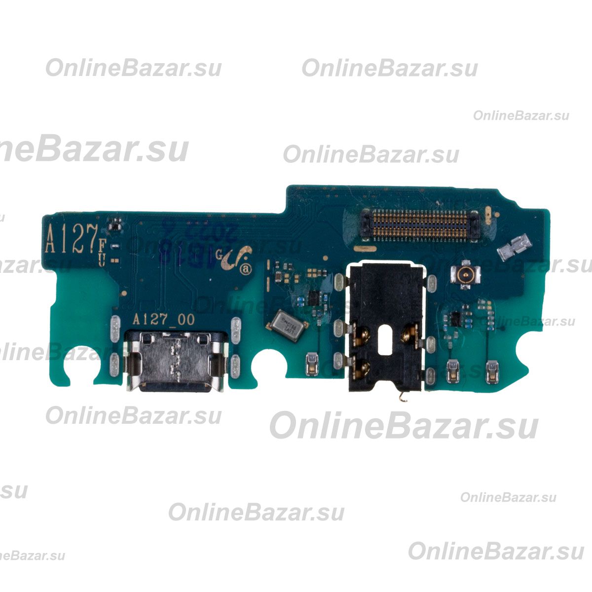 Плата нижняя для Samsung SM-A127F (Galaxy A12 Nacho) на системный разъем, разъем гарнитуры и микрофон (оригинал) ― OnlineBazar.su